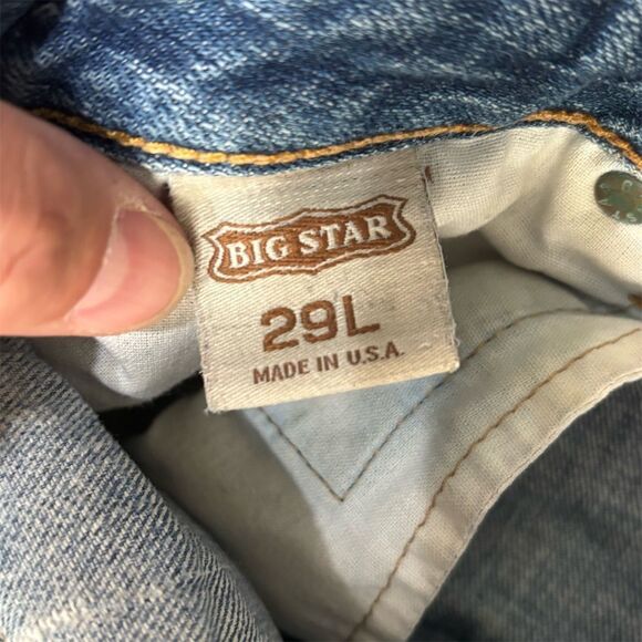 Vintage Big Star Women's Bootcut Flare Distressed Jeans Size 28L - Picture 15 of 16